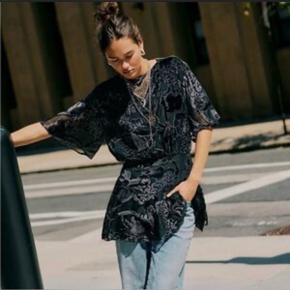 Free People Black Mini Dress